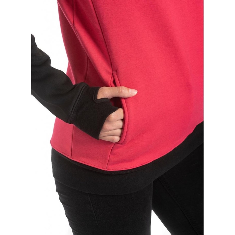 Dámská mikina Meatfly Robin černo-růžová výprodej