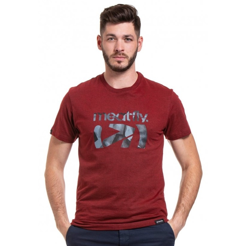 Tričko Meatfly Podium červené