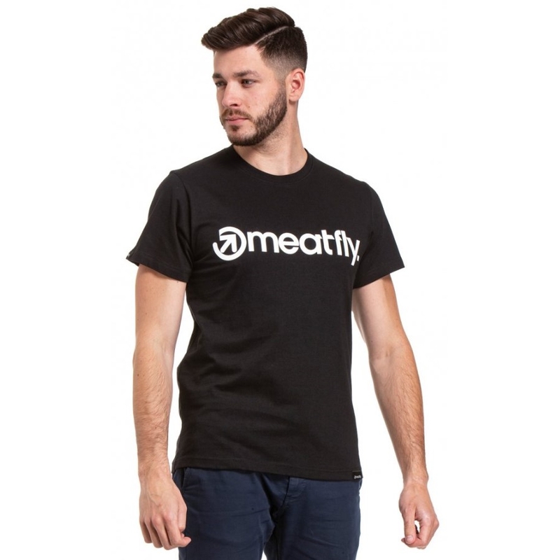 Triko Meatfly Logo černé výprodej