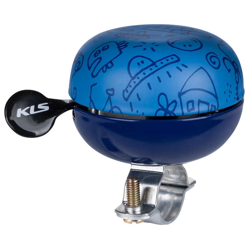 Dětský zvonek KELLYS Bell 60 Doodles modrý výprodej