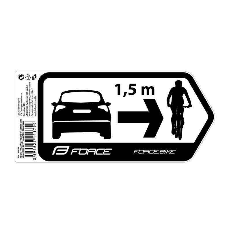 Nálepka FORCE Safety černá výprodej