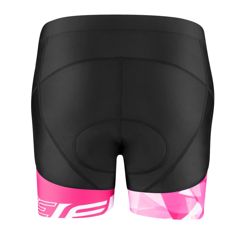 Dámské kraťasy FORCE Mini černo-růžové výprodej