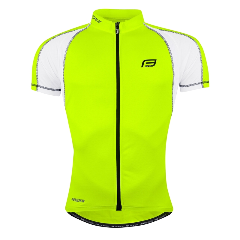Dres FORCE T10 bielo-fluorescenčo žltý - krátky rukáv výpredaj