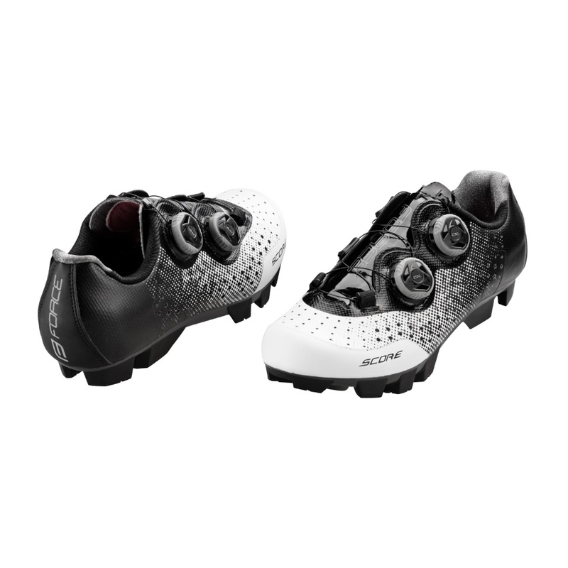 Tretry FORCE MTB Score bílo-černé výprodej