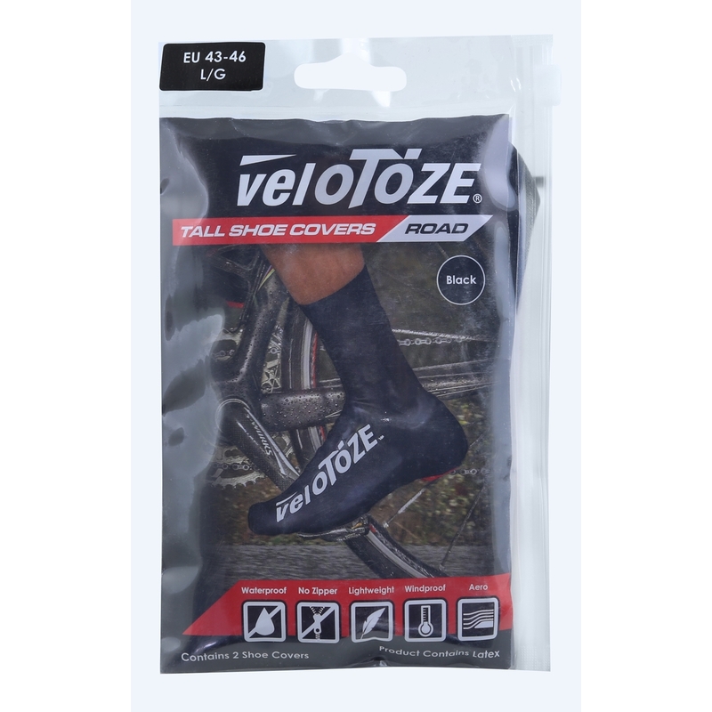 Návleky na cyklistické tretry Velotoze Road černé