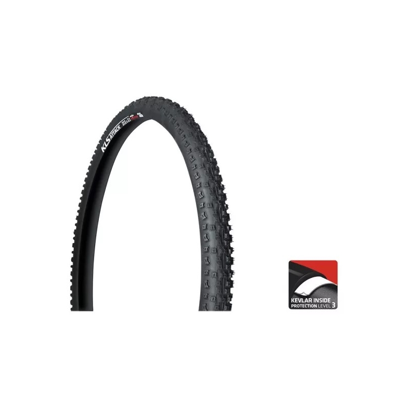 Plášť KELLYS Attack Kevlar Inside Protection 27,5x2,8 33TPI černý