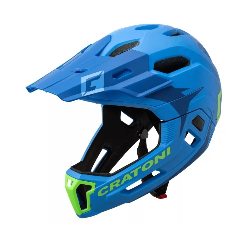 Cyklo prilba CRATONI C-Maniac 2.0 MX modro-fluorescenčno zelená