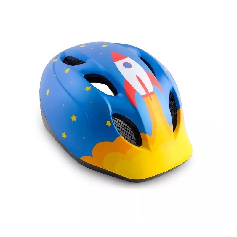 Detská cyklo prilba MET Buddy modro-žltá 46-53 cm výpredaj