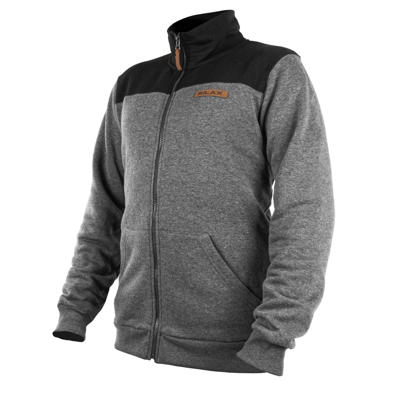 Pánská mikina Rilax Nerr černo-šedá výprodej