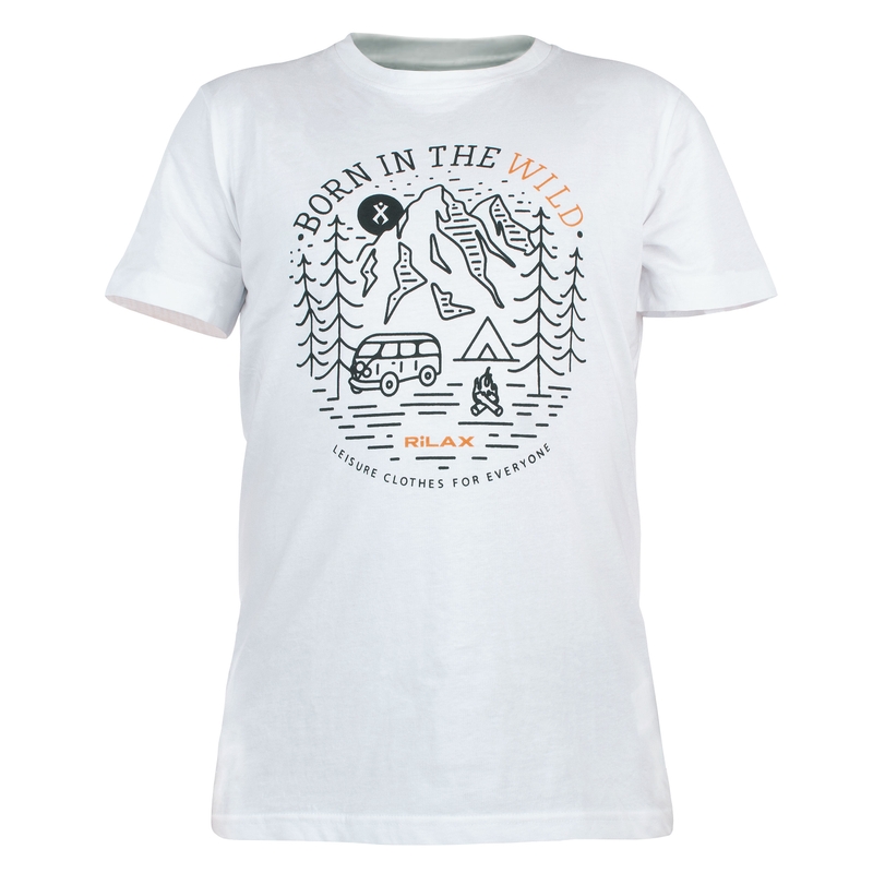 Pánské tričko Rilax Morik bílé výprodej