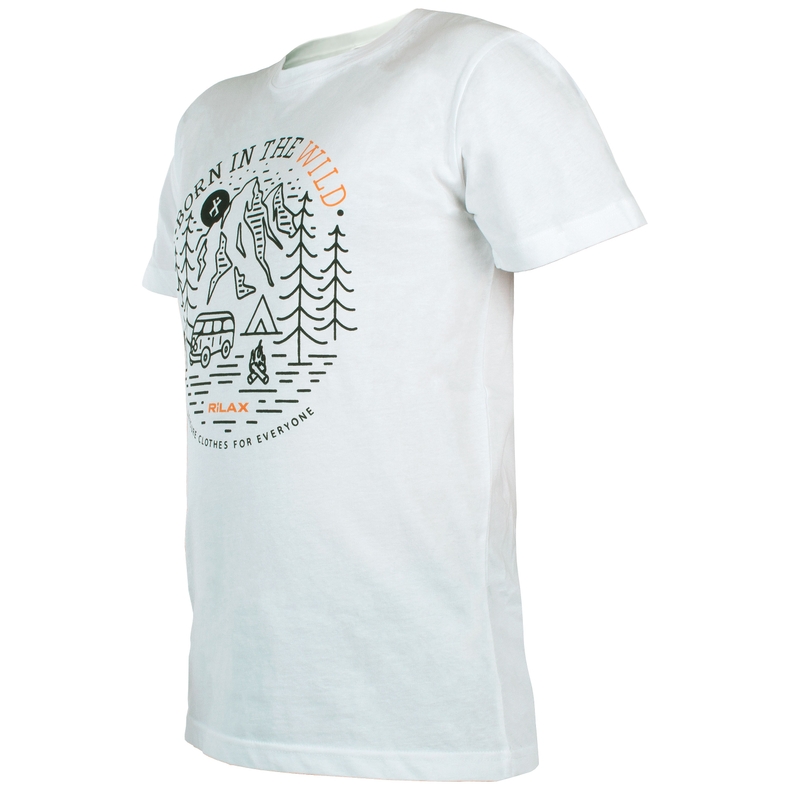 Pánské tričko Rilax Morik bílé výprodej