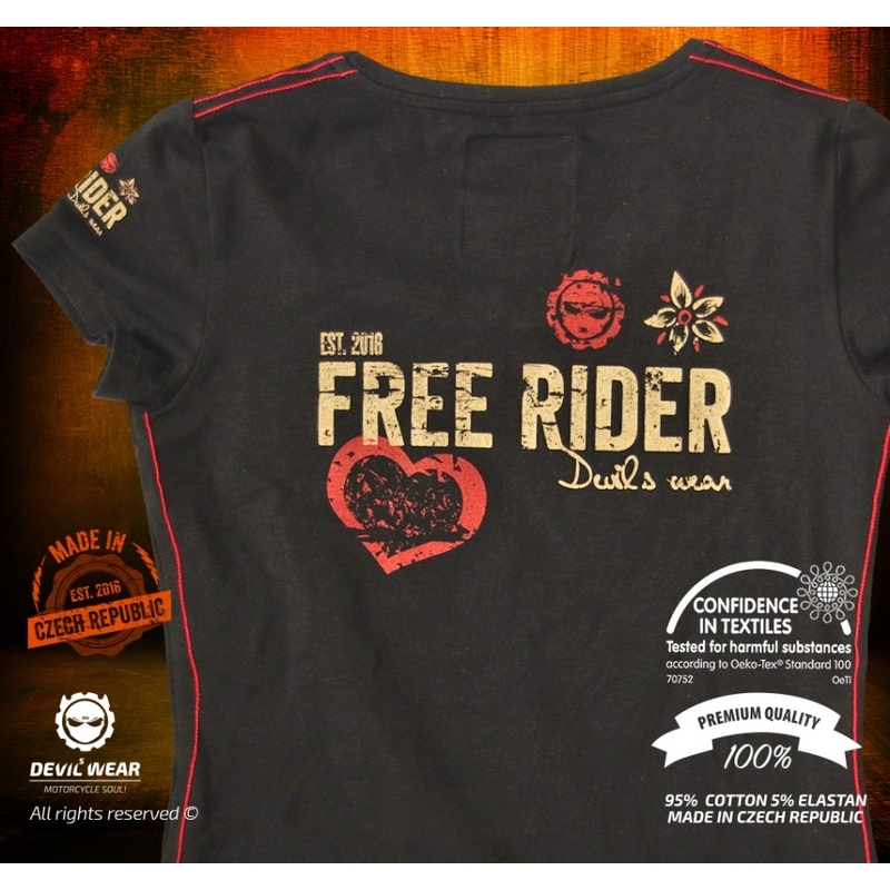 Dámske tričko Devils Wear - Free Rider High Speed Girl