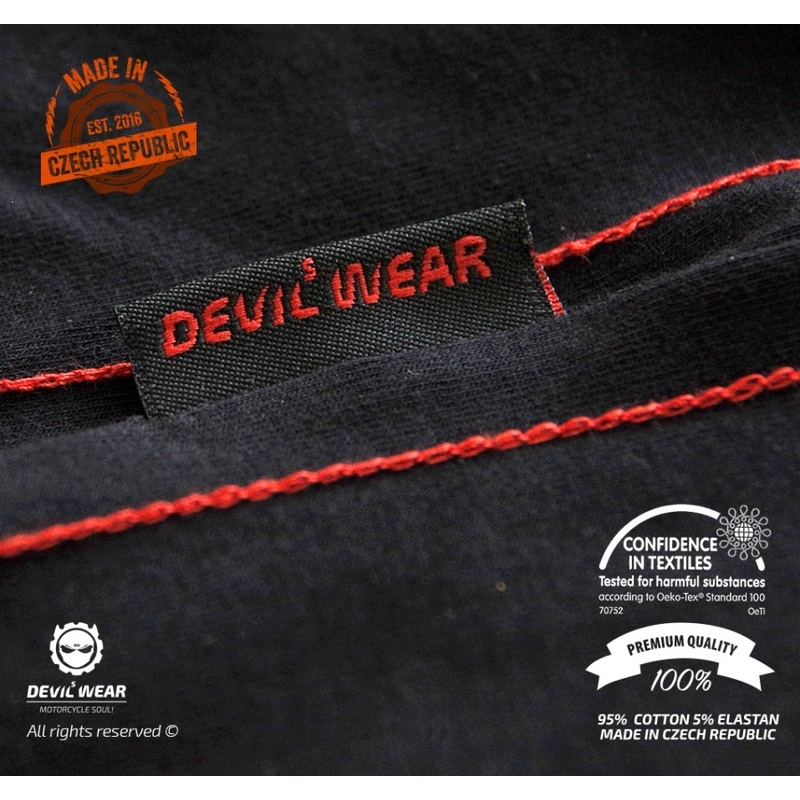 Dámske tričko Devils Wear - Keep Riding Keep Smiling