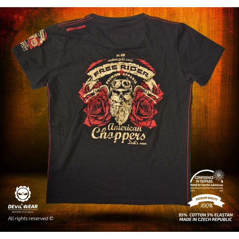Pánske tričko Devils Wear - Free Rider American Choppers