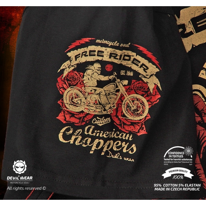 Pánske tričko Devils Wear - Free Rider American Choppers