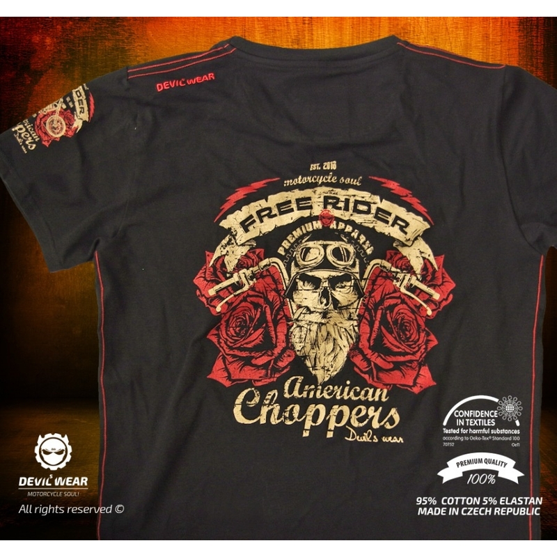 Pánske tričko Devils Wear - Free Rider American Choppers