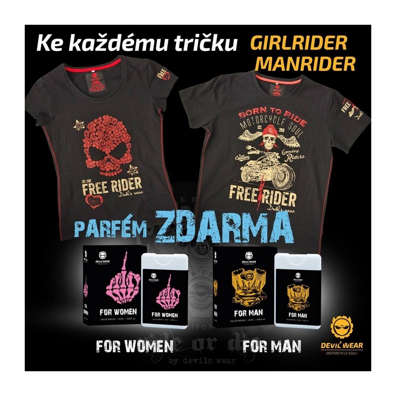 Pánske tričko Devils Wear - Free Rider American Choppers