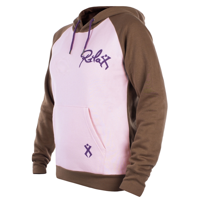 Dámská mikina Rilax Bereba hnědo-růžová výprodej