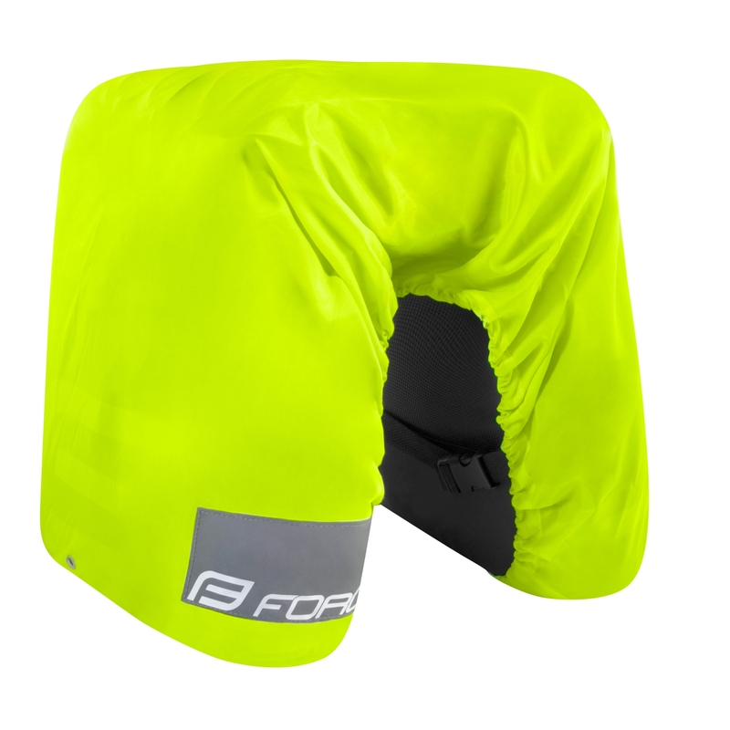 Pláštenka na zadnú tašku FORCE Wrap fluorescenčno žltá
