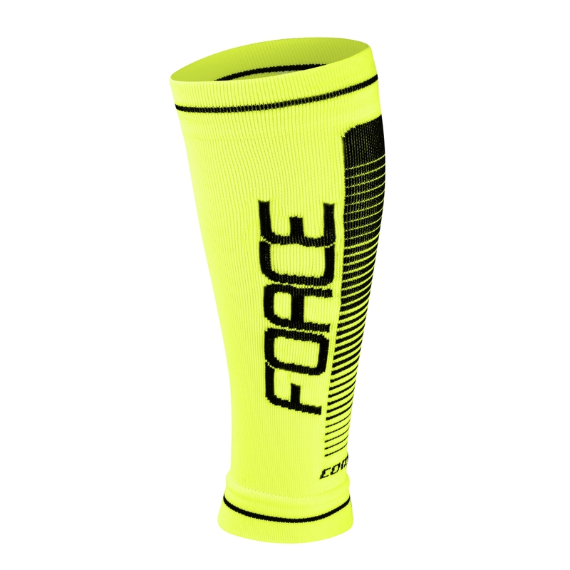 Návleky na nohy FORCE COMPRESS fluorescenčno žlté výpredaj