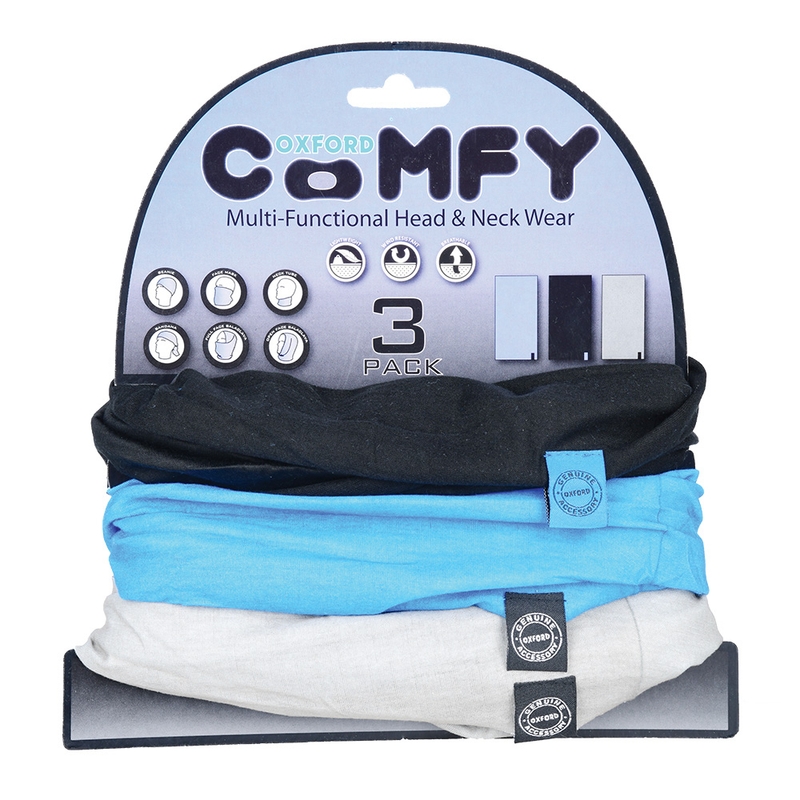 Šatky Oxford Comfy jednofarebné - modrá, čierna, sivá