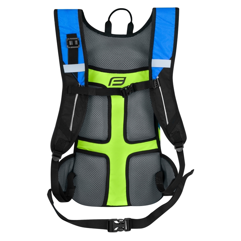 Cyklo batoh FORCE Berry Ace 12 l modro-fluorescenčno zelený výpredaj