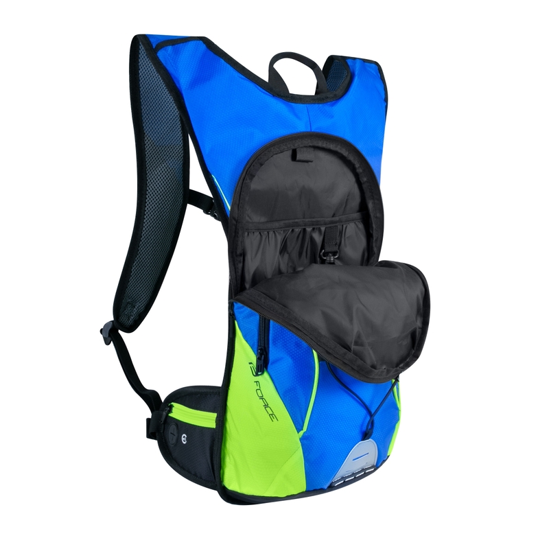 Cyklo batoh FORCE Berry Ace 12 l modro-fluorescenčno zelený výpredaj
