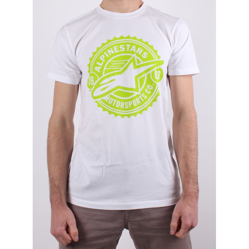 Tričko Alpinestars Quality Seal Tee biele výpredaj