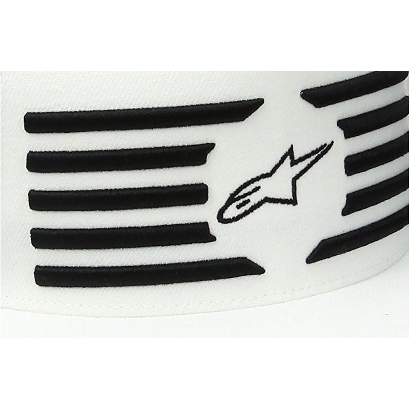 Kšiltovka Alpinestars Pressure Snapback bílá