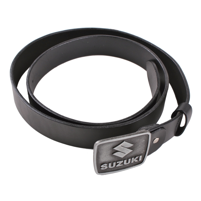 Kožený moto opasok so sponou Suzuki