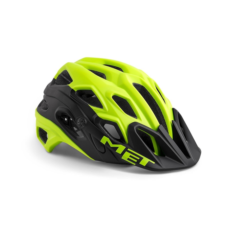 Cyklo přilba MET Lupo černo-fluo žlutá výprodej