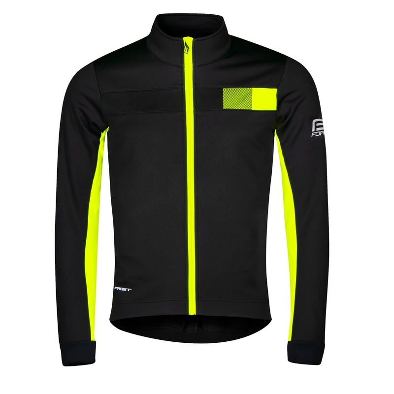 Bunda na kolo FORCE Frost černo-fluo výprodej
