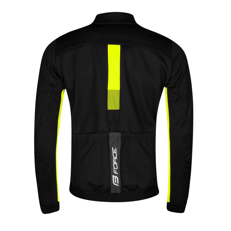 Bunda na kolo FORCE Frost černo-fluo výprodej