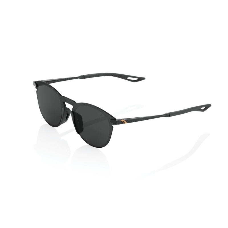 Slnečné okuliare 100% LEGERE ROUND Polished Black čierne (dymové sklá)