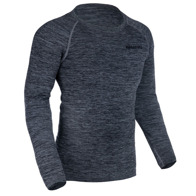 Termo triko Oxford Advanced Base Layer černo-šedé - dlouhý rukáv