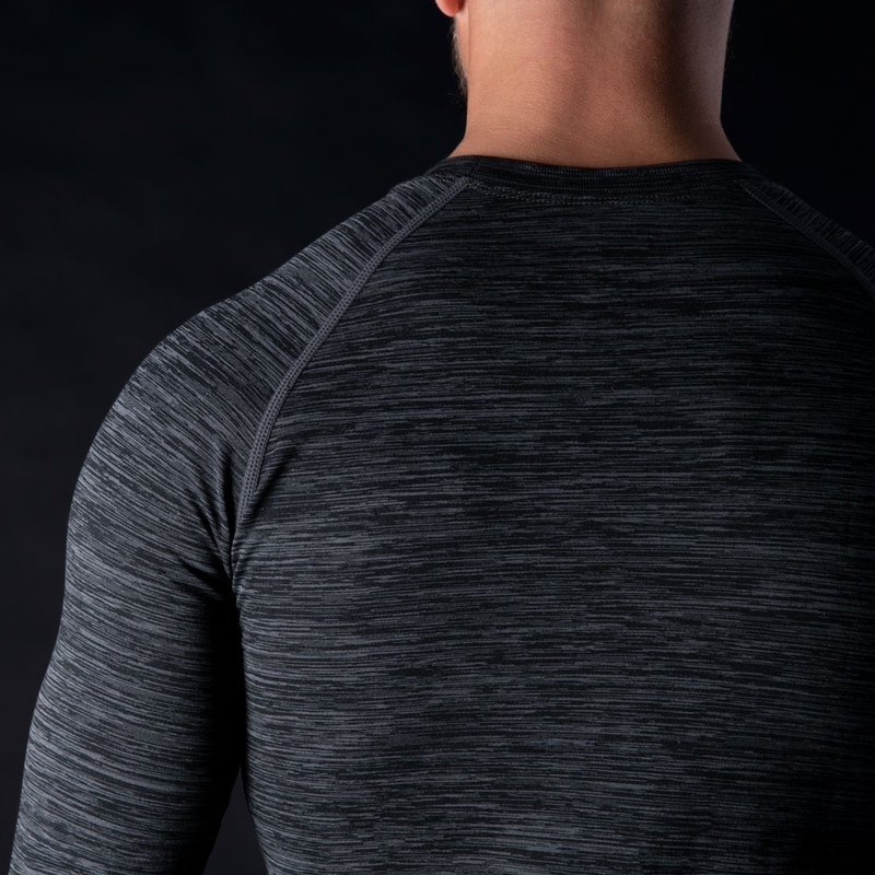 Termo triko Oxford Advanced Base Layer černo-šedé - dlouhý rukáv