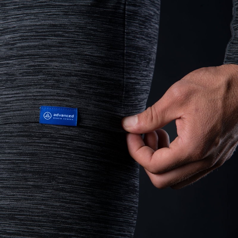 Termo triko Oxford Advanced Base Layer černo-šedé - dlouhý rukáv