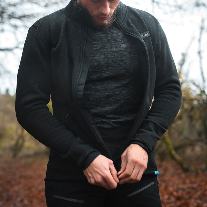 Termo triko Oxford Advanced Base Layer černo-šedé - dlouhý rukáv