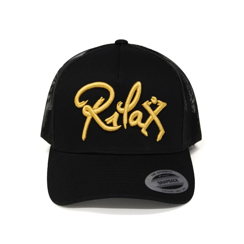 Šiltovka Rilax sieťovaná čierno-zlatá