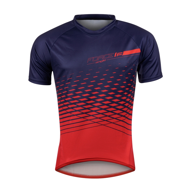 Dres FORCE MTB Angle modro-červený výpredaj