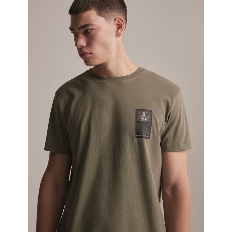 Tričko DAKAR DKR Patch khaki
