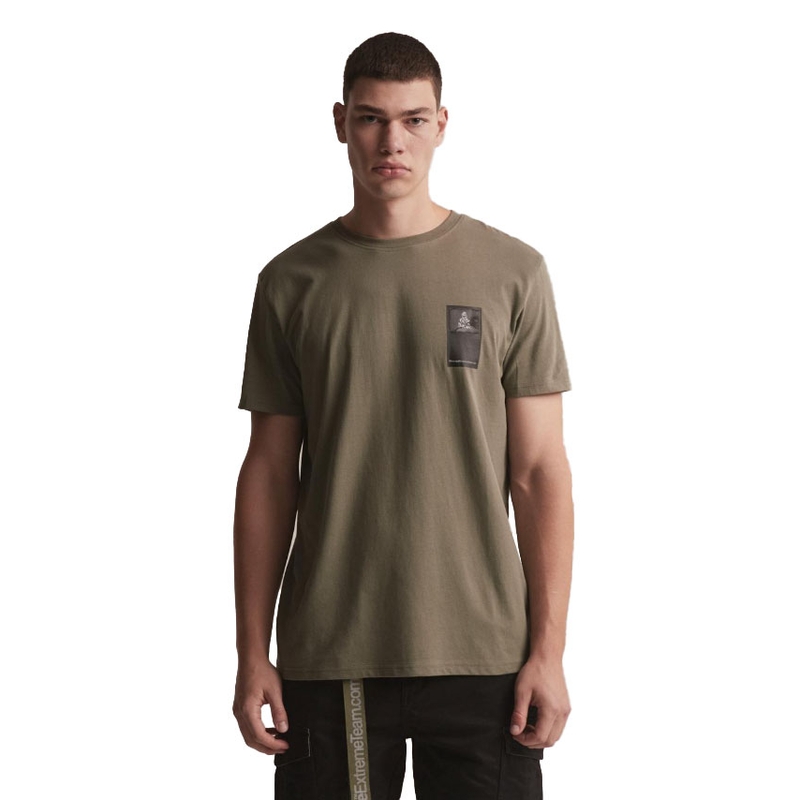 Tričko DAKAR DKR Patch khaki