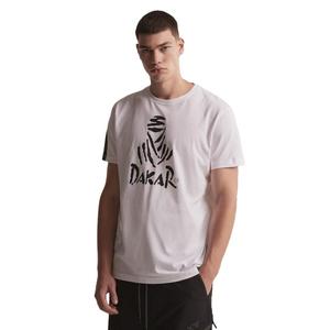 Triko DAKAR DKR Logo 123 bílé výprodej