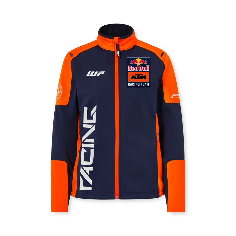 Dámska bunda KTM Replica Team softshell modro-oranžová