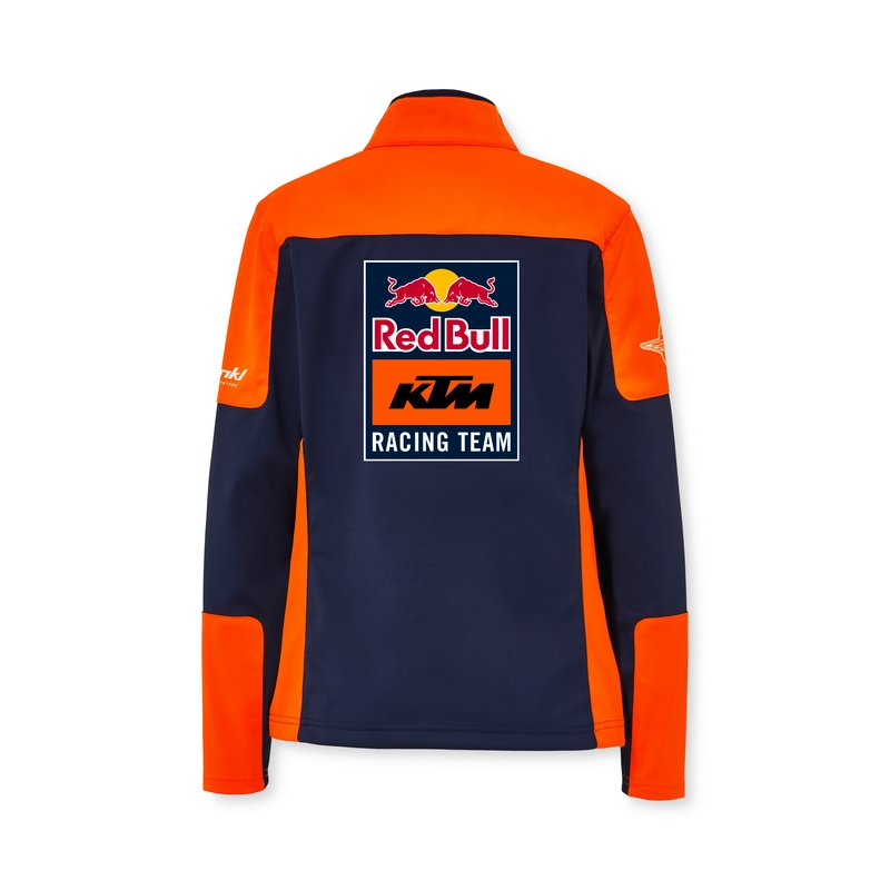 Dámska bunda KTM Replica Team softshell modro-oranžová