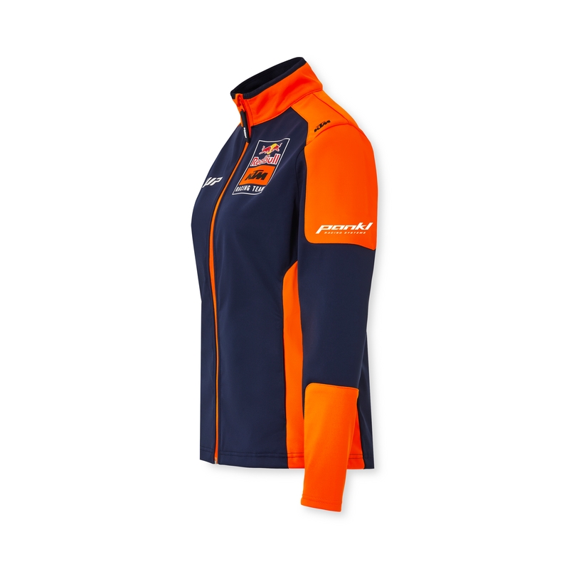 Dámska bunda KTM Replica Team softshell modro-oranžová