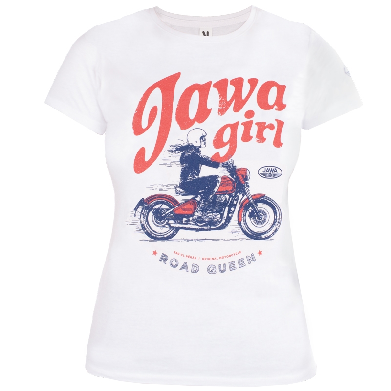 Dámske tričko Jawa Girl biele