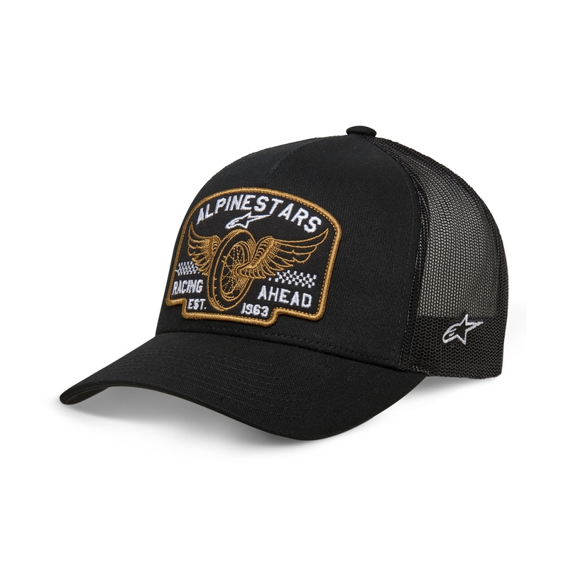 Šiltovka Alpinestars Heritage Patcher čierno-čierna