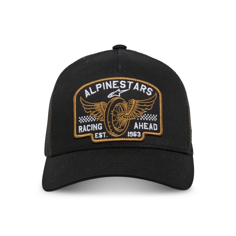 Šiltovka Alpinestars Heritage Patcher čierno-čierna