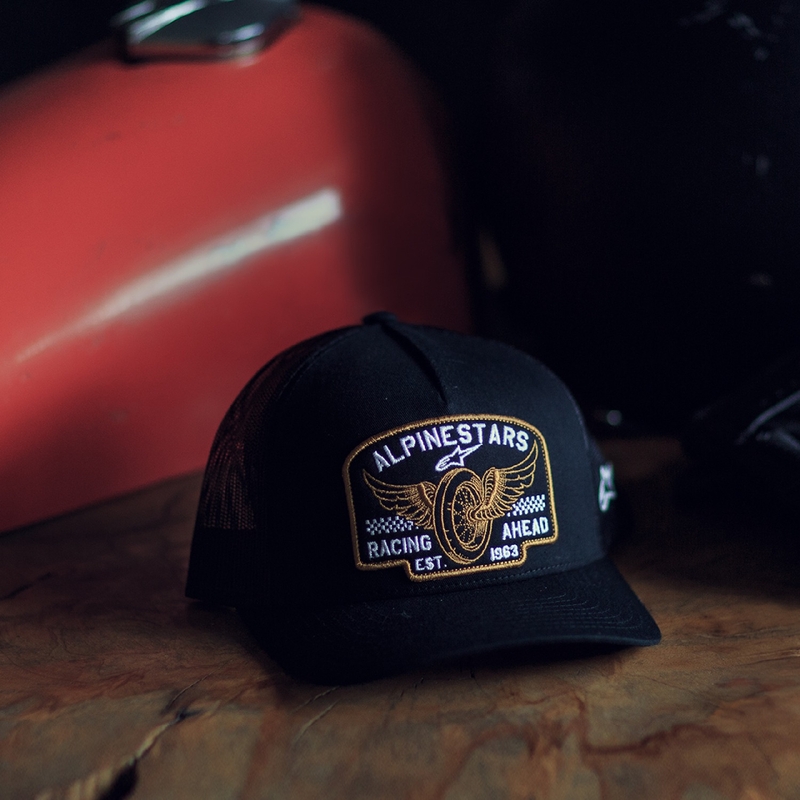 Šiltovka Alpinestars Heritage Patcher čierno-čierna